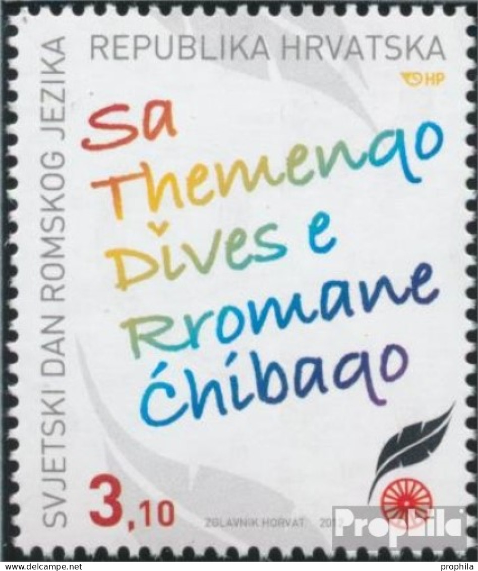 Kroatien 1061 (kompl.Ausg.) Postfrisch 2012 Tag Der Roma Sprache - Croacia