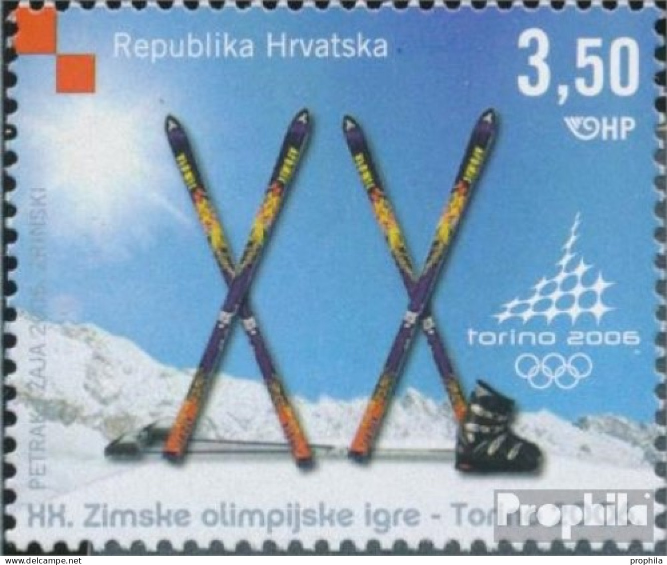 Kroatien 754 (kompl.Ausg.) Postfrisch 2006 Olympische Winterspiele - Croatia