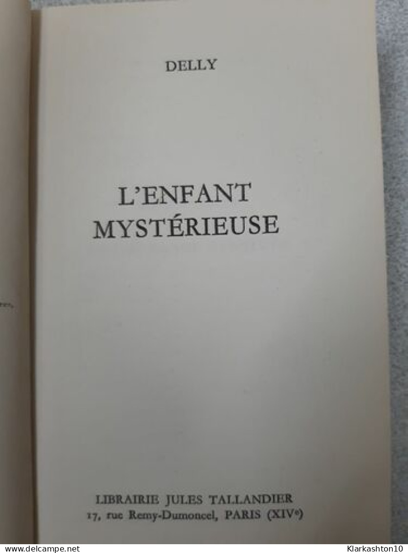 L'enfant Mystérieuse - Other & Unclassified