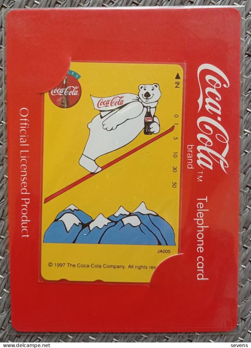 110-016 Coca Cola Official Licensed Limited Issues,JA005  Coca Cola Bear,mint In Folder - Giappone