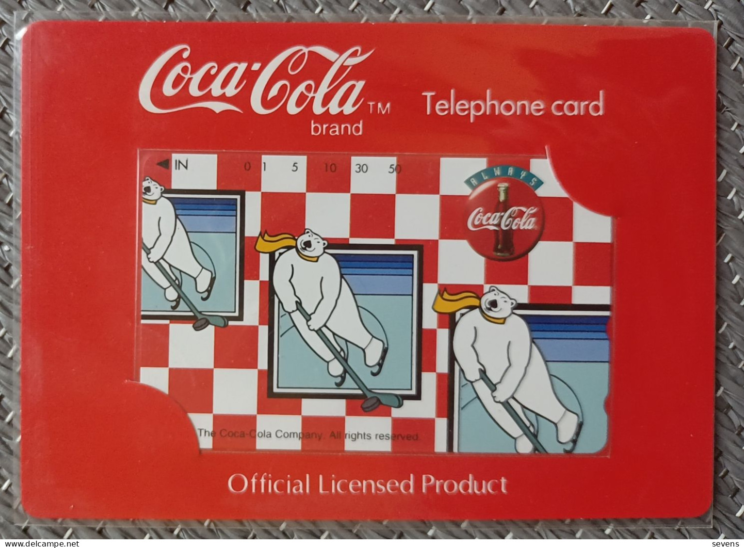 110-016 Coca Cola Official Licensed Limited Issues,JA006  Coca Cola Bear,mint In Folder - Giappone