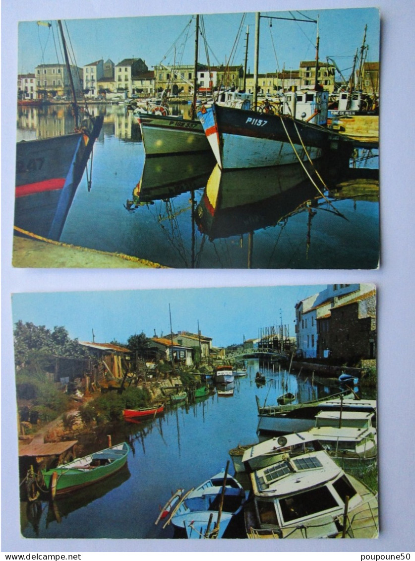 CP 11 Aude  PORT LA NOUVELLE - Lot De 2 Cartes Postales Vers 1970 - Port La Nouvelle