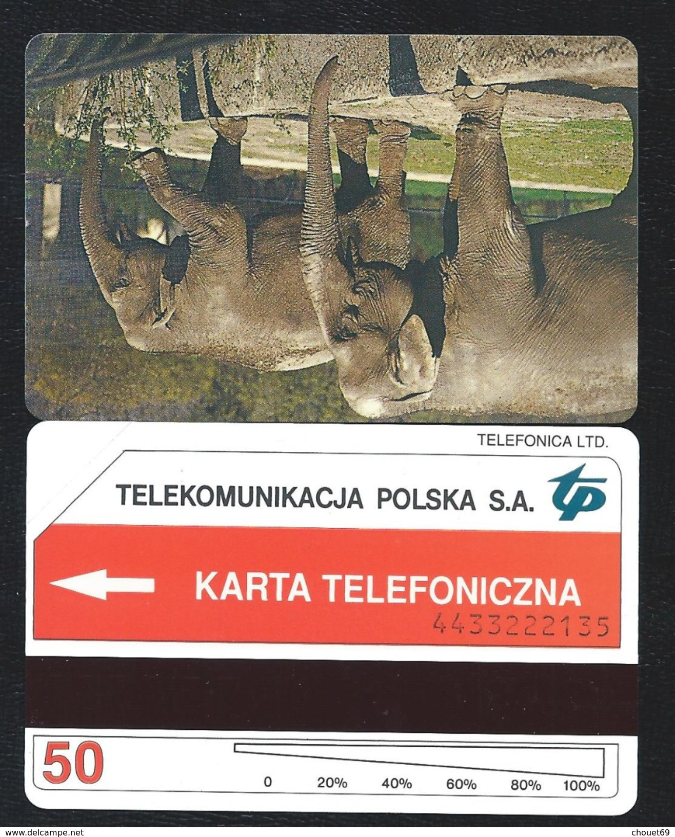 POLAND T11 - 50u Slonie Odwrotka Lakierowana N°44 Elephant TEST MINT NEUVE URMET GPT OTO LUBLIN PROBNYCH - Poland