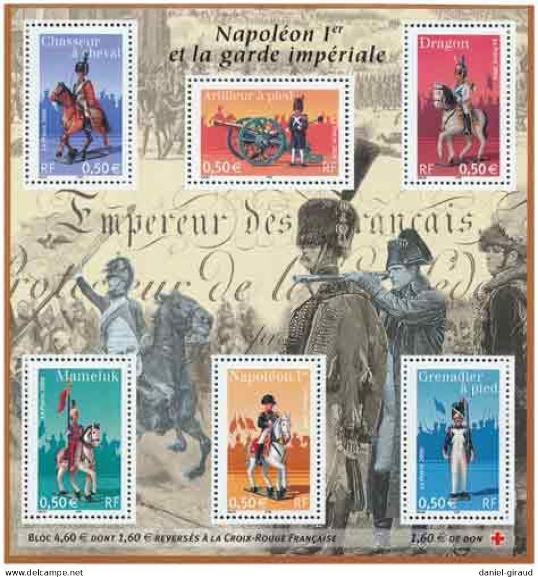 France 2004 Bloc-feuillet MNH ** N°YT BF72 : Bloc Napoléon 1er Et La Garde Impériale - Mint/Hinged