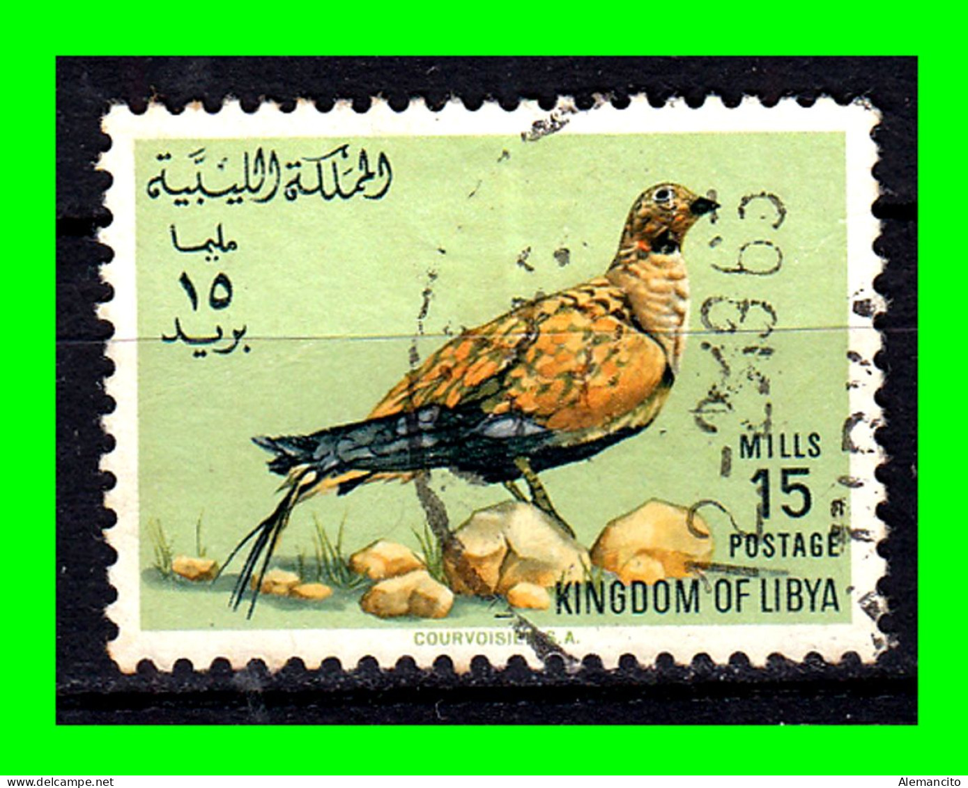 LIBIA ( AFRIKA )  SELLO AÑO 1965 TEMATICA PAJAROS - Libia