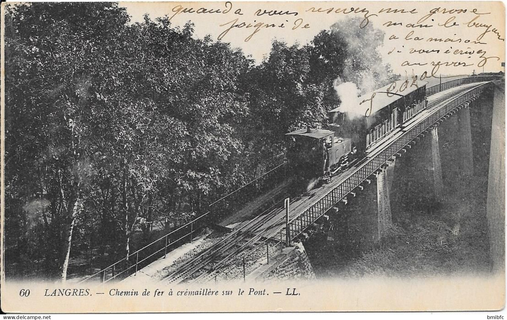 Langres - Chemin De Fer à Crémaillère Sur Le Pont - Eisenbahnen