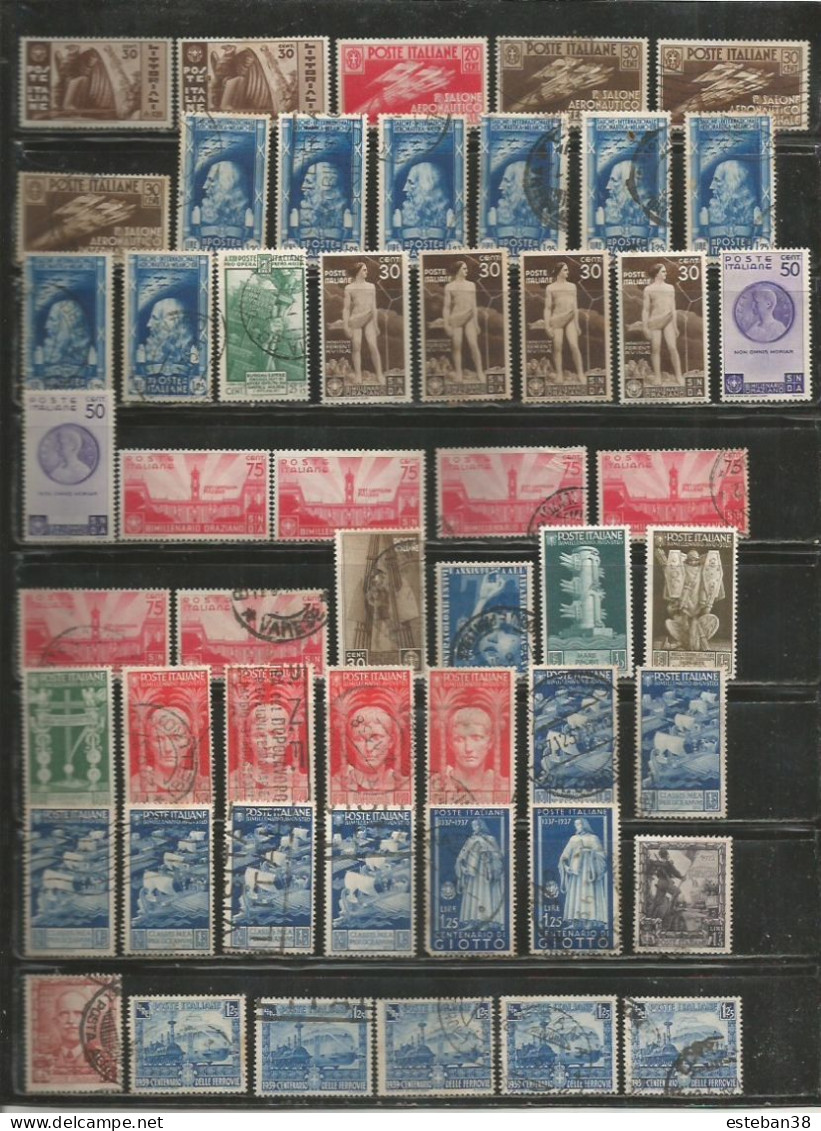 Italie Timbres Diverses - Collections