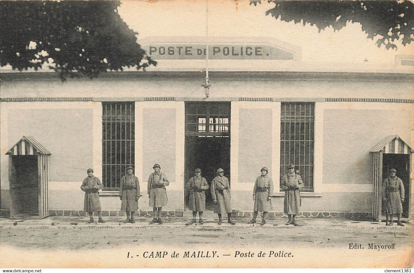 Militaria Camp De Mailly Poste De Police - Casernes