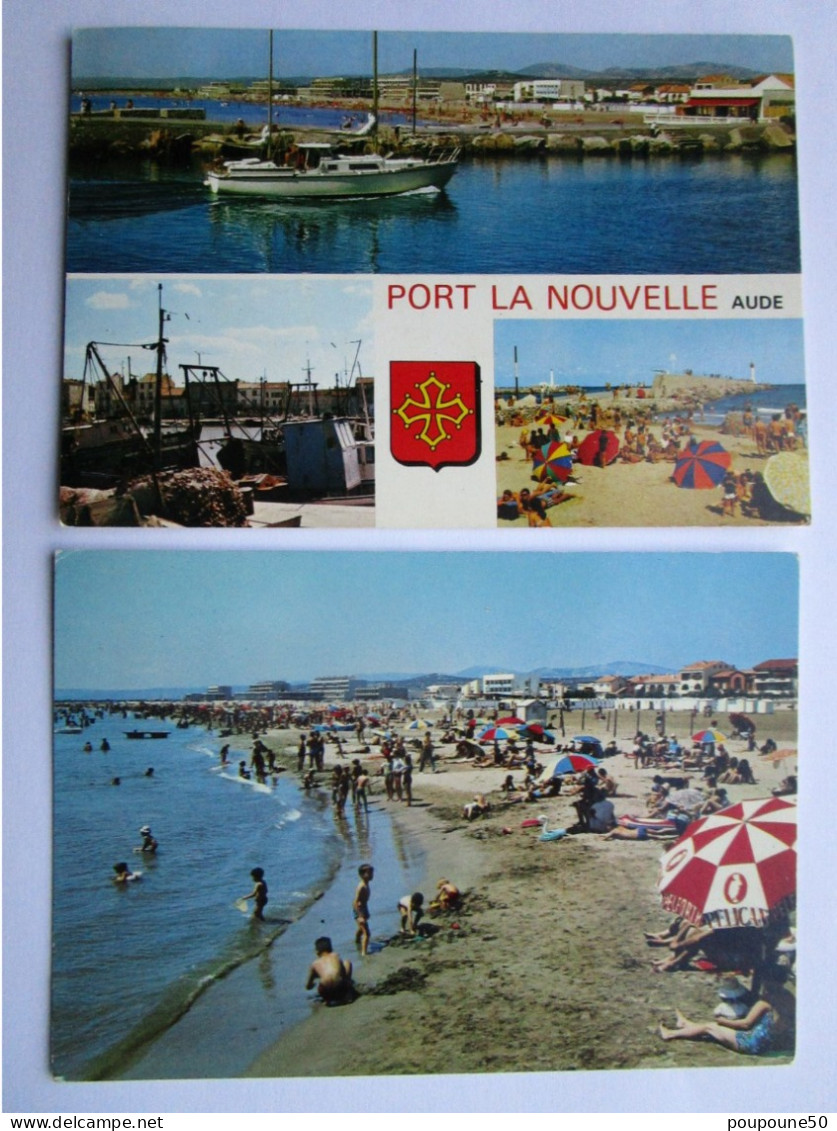 CP 11 Aude  PORT LA NOUVELLE - Lot De 2 Cartes Postales Vers 1970 - Port La Nouvelle