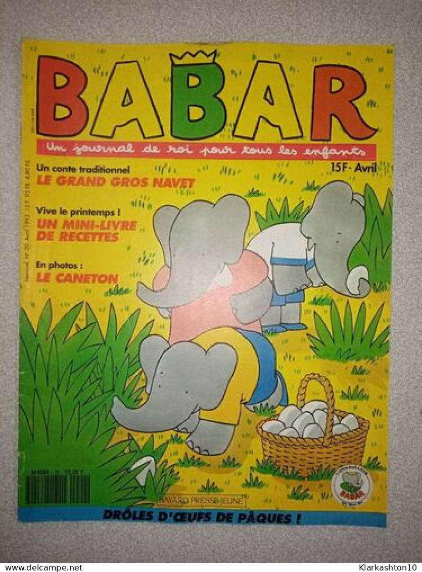 Babar Nº 20 / Avril 1993 - Non Classés