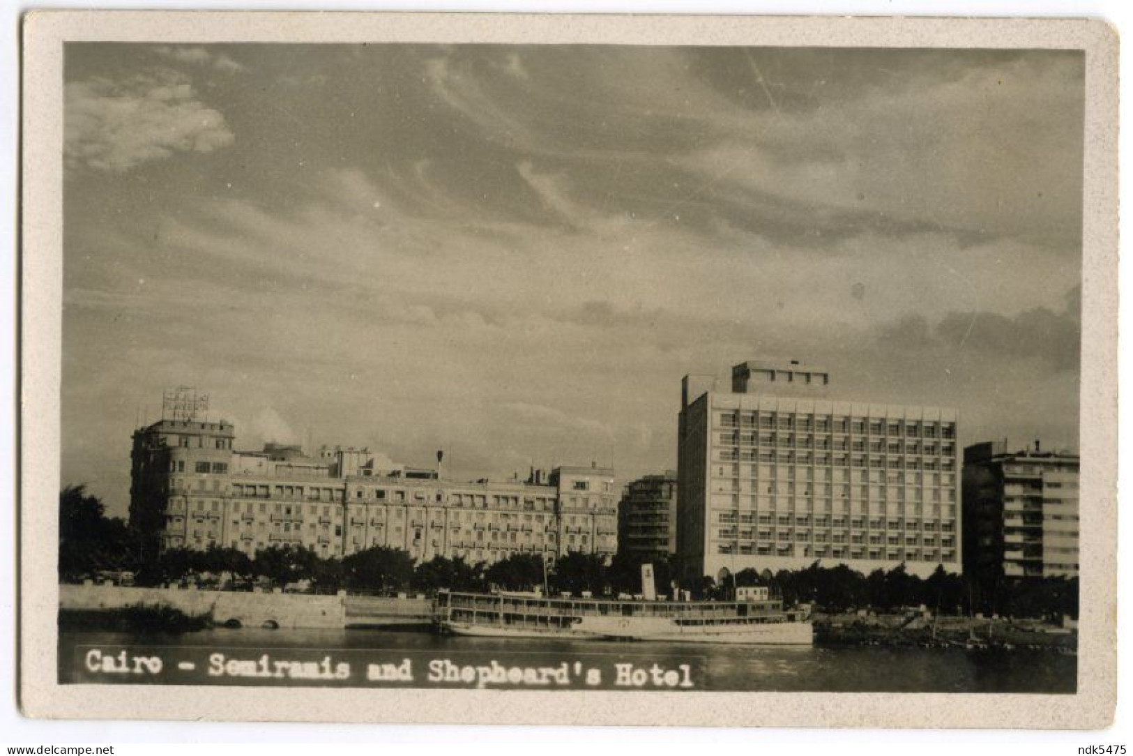 EGYPT : CAIRO - SEMIRAMIS AND SHEPHEARD'S HOTEL - Caïro