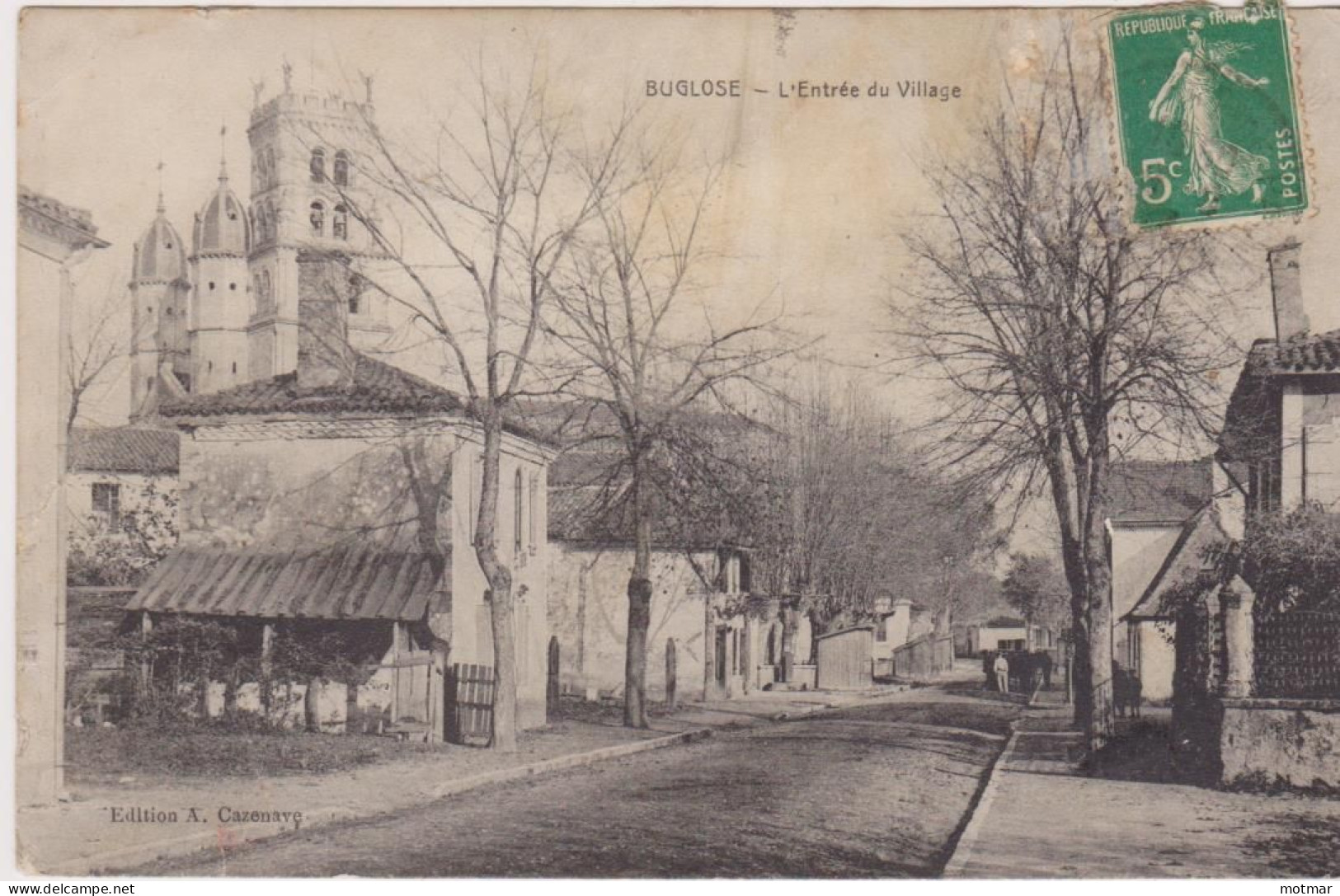 BUGLOSE, L'entrée Du Village -voyagé En 1913 - Other & Unclassified