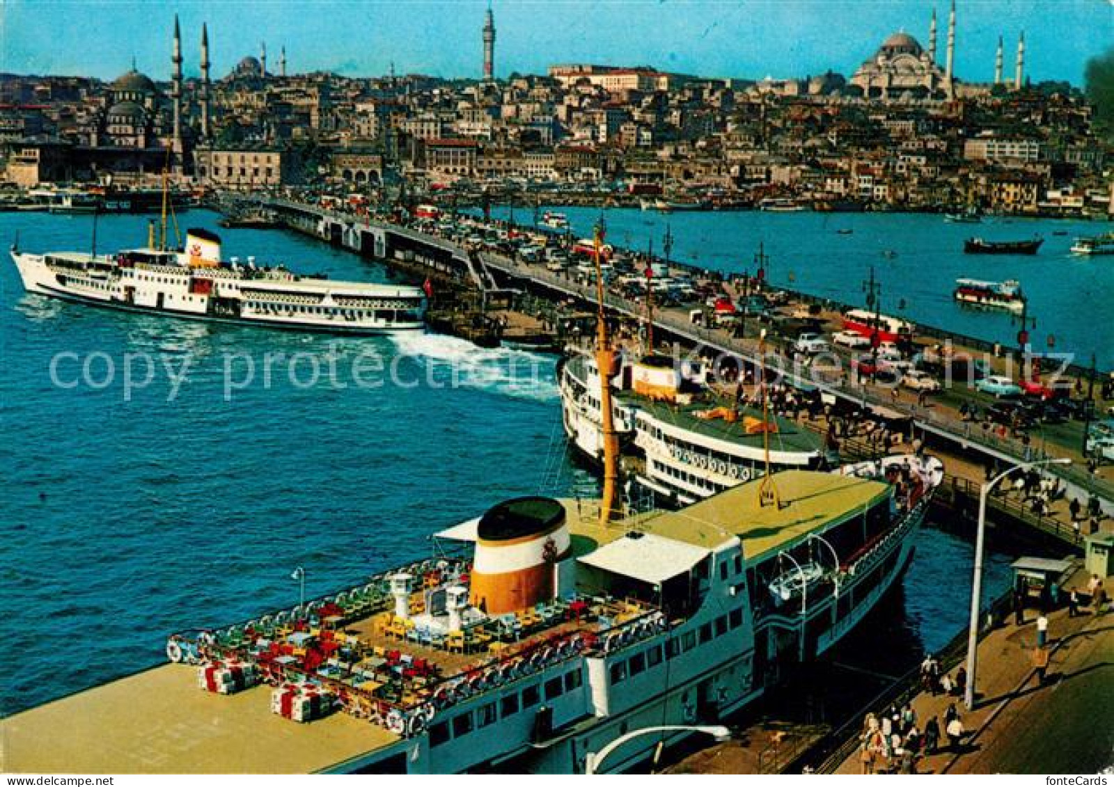 73131530 Istanbul Constantinopel Galata-Bruecke Neue Moschee  Istanbul Constanti - Turchia