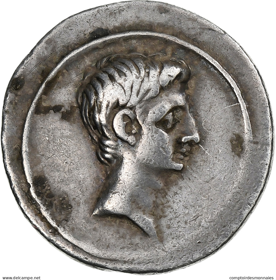 Octavian, Denier, 29-27 BC, Uncertain Mint In Italy, Argent, TTB, RIC:267 - Les Julio-Claudiens (-27 à 69)