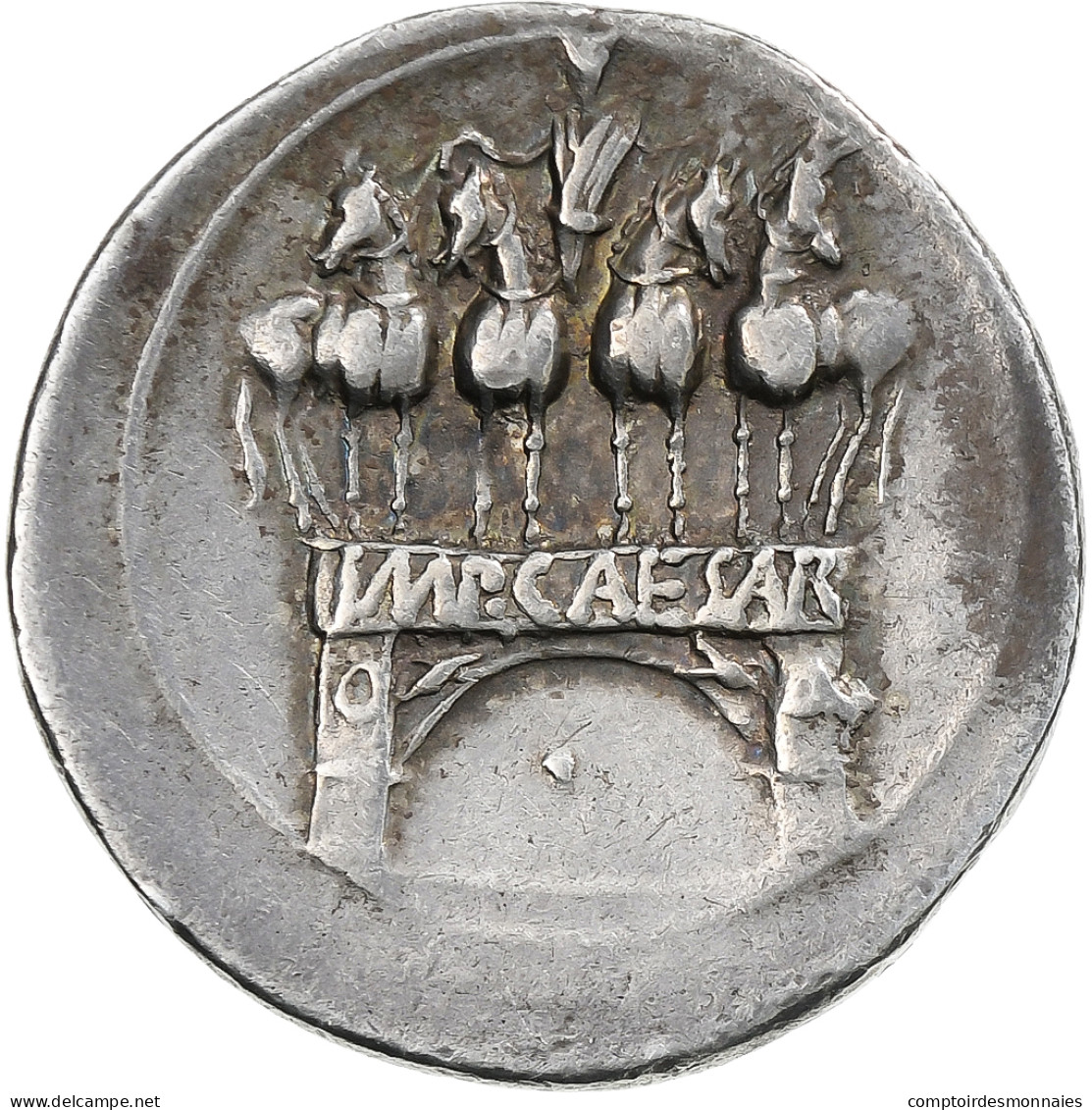 Octavian, Denier, 29-27 BC, Uncertain Mint In Italy, Argent, TTB, RIC:267 - The Julio-Claudians (27 BC To 69 AD)
