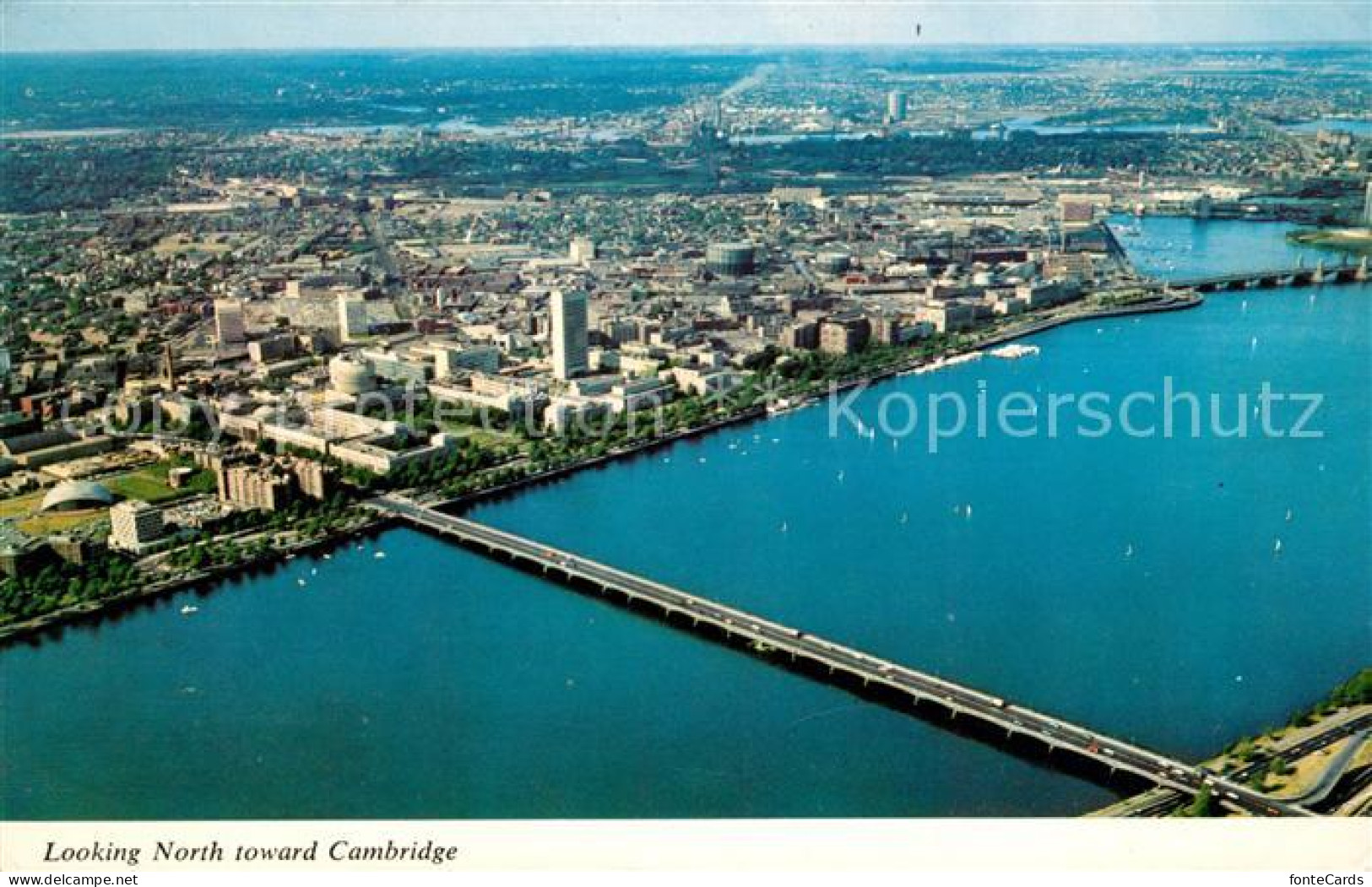 73130916 Cambridge_Massachusetts Air View Of Charles River Basin Massachusetts I - Autres & Non Classés