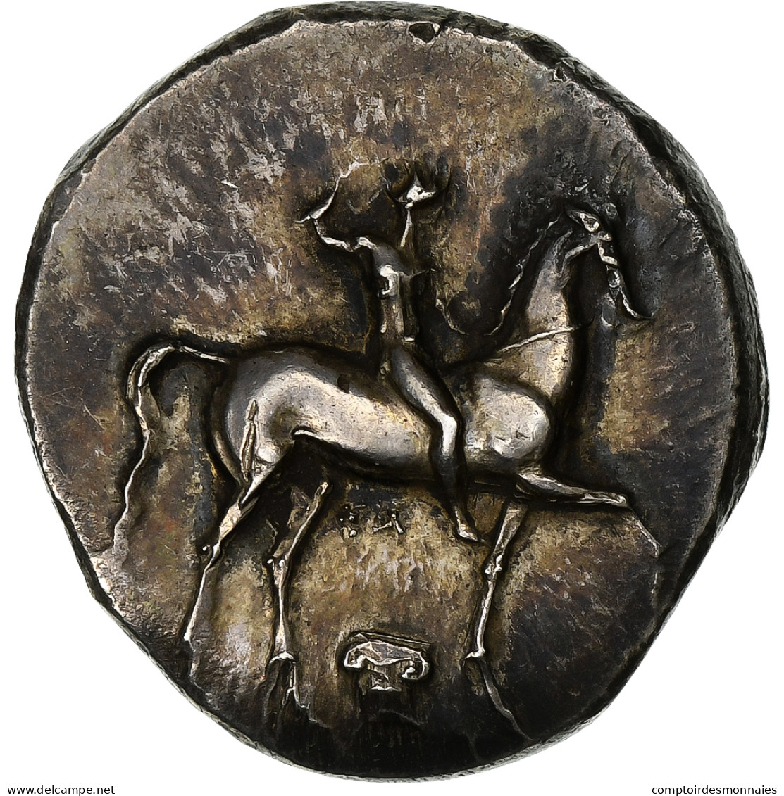 Calabre, Nomos, Ca. 332-302 BC, Tarentum, Argent, SUP, HGC:1-808, HN Italy:942 - Griekenland