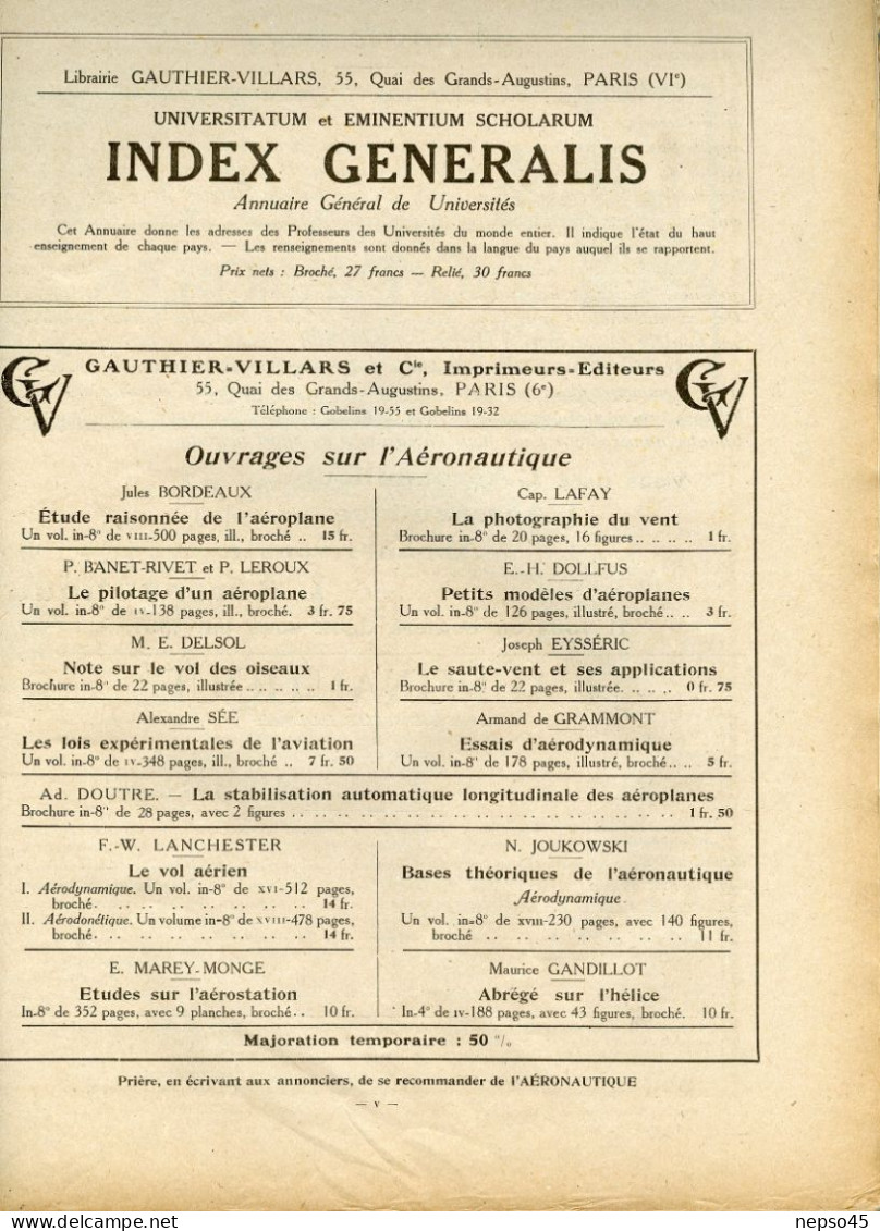 L'Aéronautique revue illustrée.Avril 1920.Aviation.avions Fokker.essais aérodynamiques.