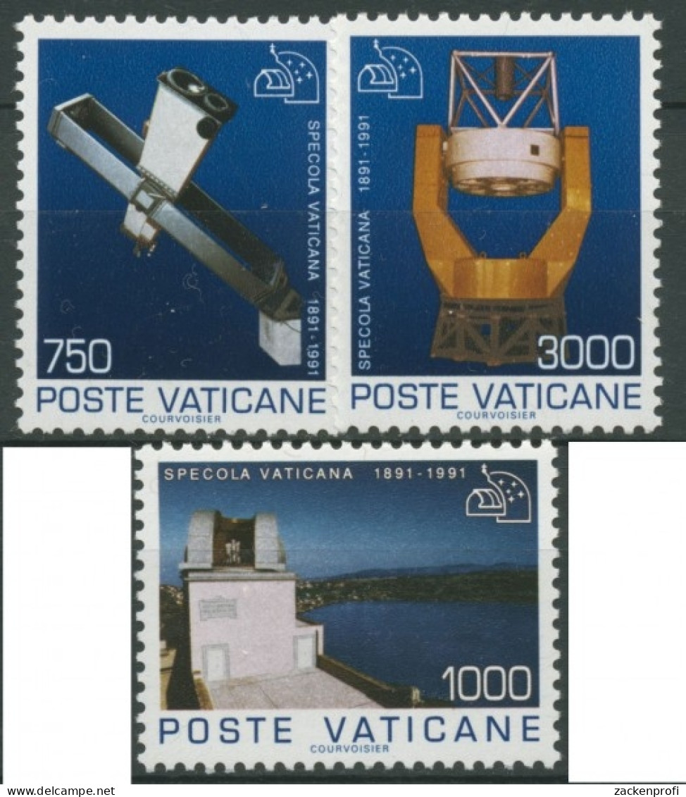 Vatikan 1991 100 Jahre Vatikanische Sternwarte 1040/42 Postfrisch - Unused Stamps