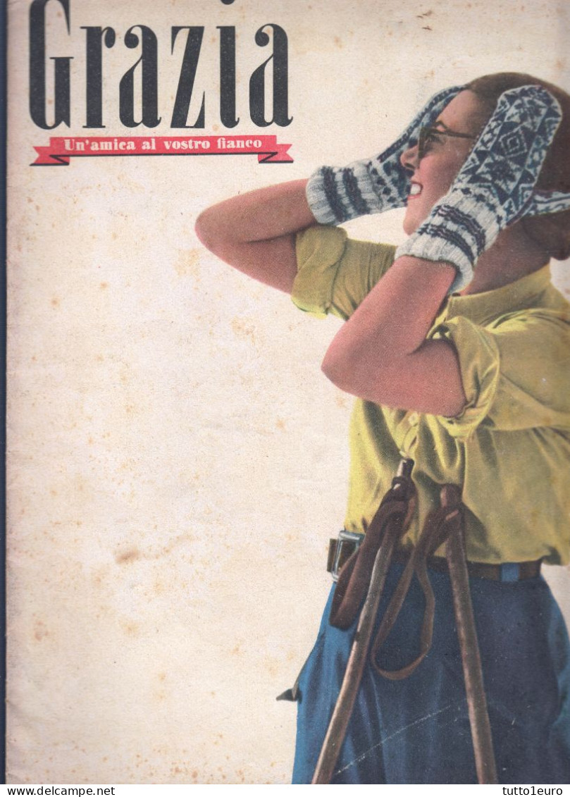 GRAZIA - RIVISTA ILLUSTRATA FEMMINILE DI MODA DEL 28 DICEMBRE 1939 - IL N°60 IN ASSOLUTO - RARITA' (STAMP373) - Fashion