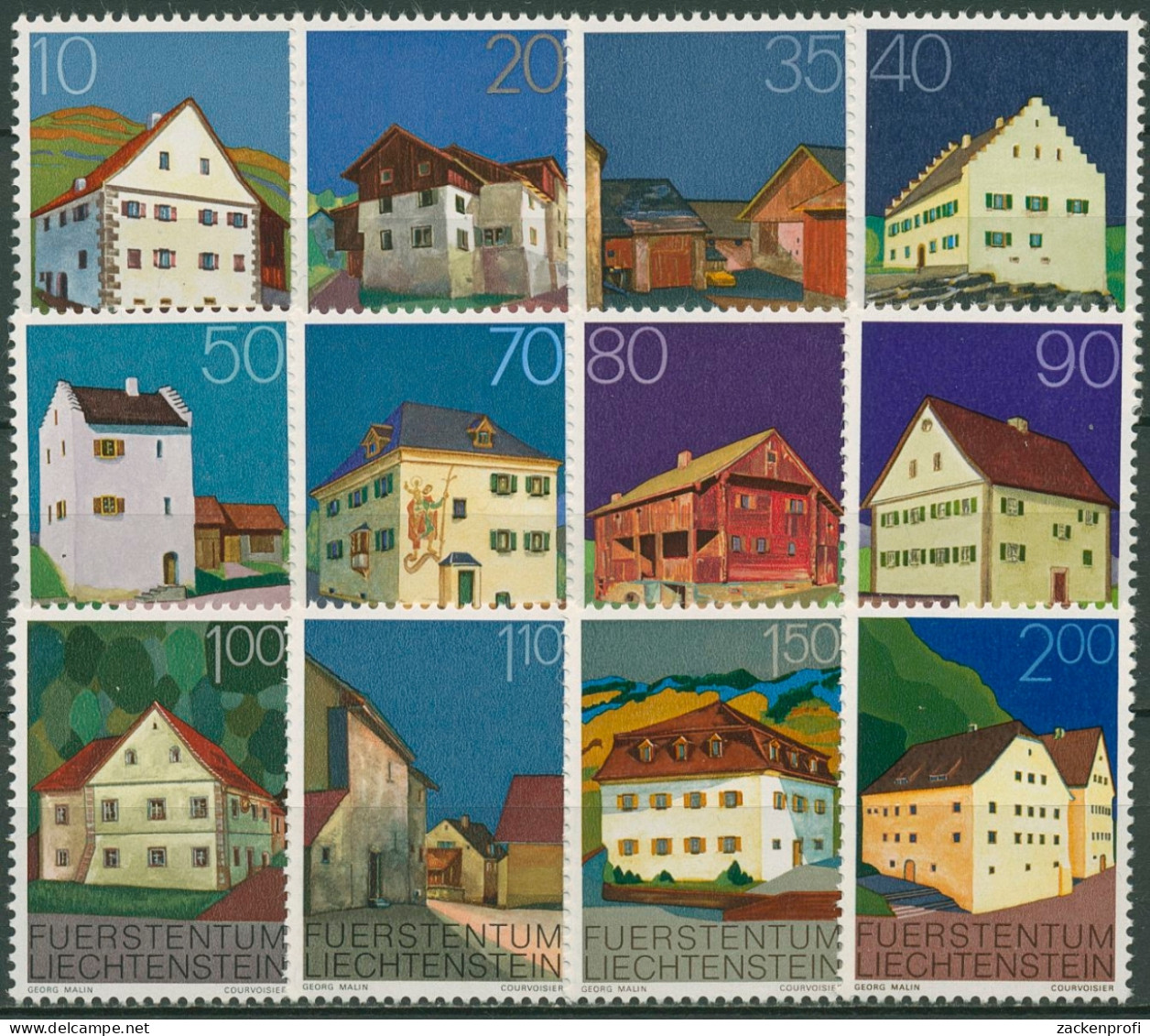 Liechtenstein 1978 Gebäude Häuser 694/05 Postfrisch - Ongebruikt