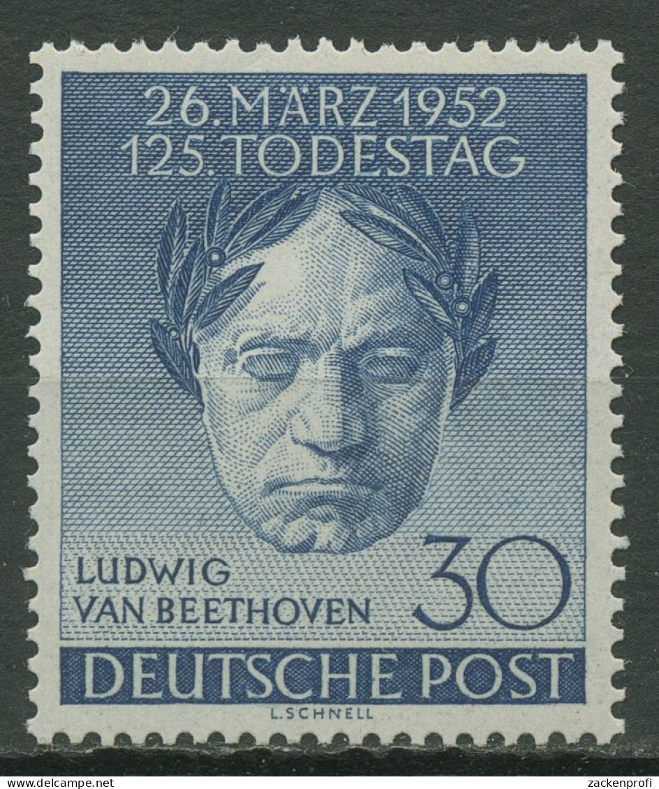 Berlin 1952 125. Todestag Von Ludwig Van Beethoven 87 Postfrisch - Unused Stamps