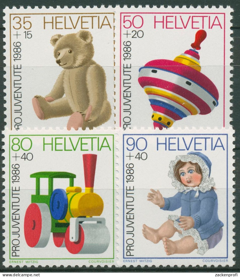 Schweiz 1986 Pro Juventute Kinderspielzeug 1331/34 Postfrisch - Neufs