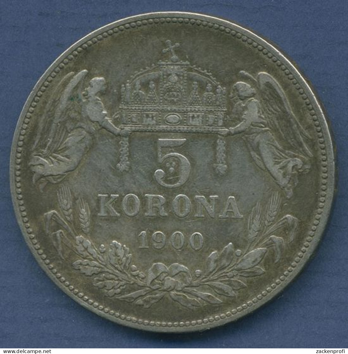 Ungarn 5 Korona 1900 K.B. Kremnitz, Franz Josef I., KM 488, Ss (m6440) - Hungría