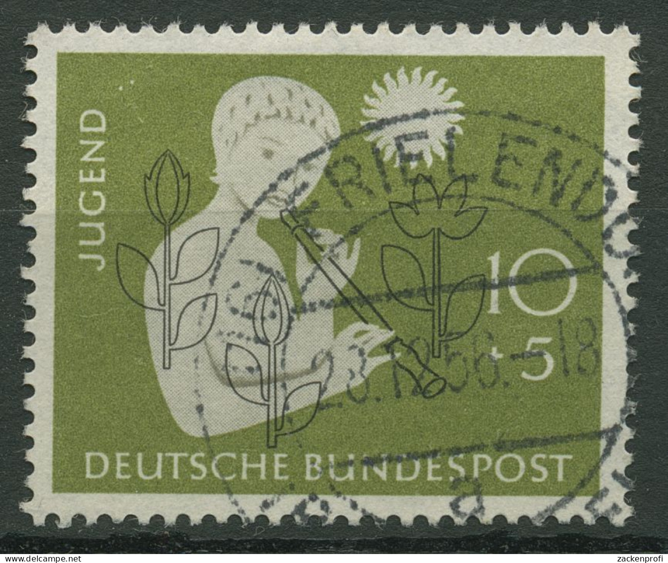 Bund 1956 Jugend 233 Mit TOP-Stempel - Oblitérés