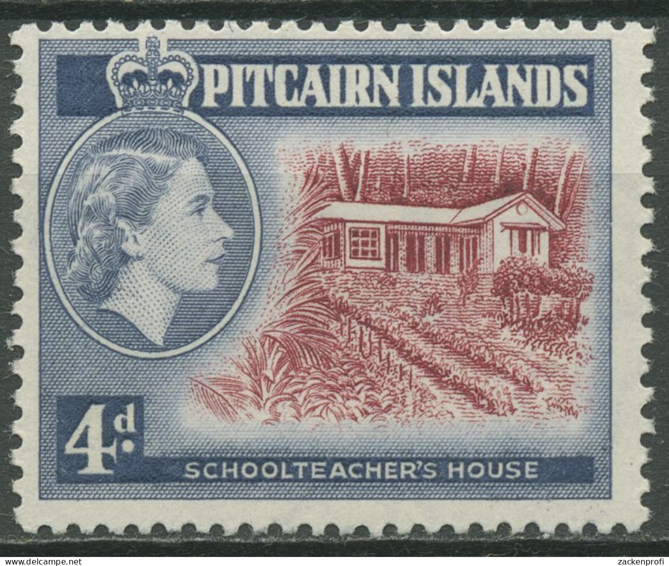 Pitcairn 1958 Haus Des Lehrers, Inschrift "Schoolteacher's House" 31 Postfrisch - Pitcairn Islands