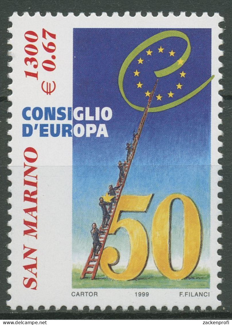 San Marino 1999 50 Jahre Europarat 1838 Postfrisch - Ungebraucht