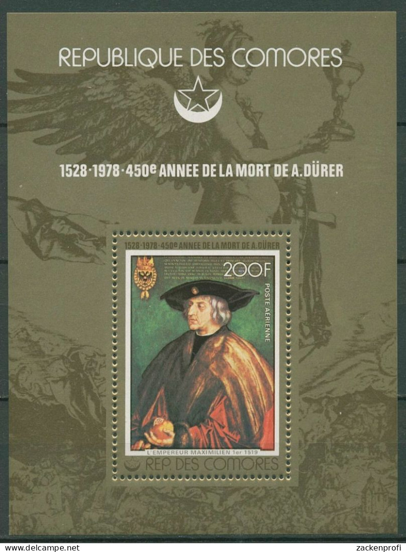 Komoren 1978 Kaiser Maximilian Gemälde Von Dürer Block 137 A Postfrisch (C29787) - Comoren (1975-...)