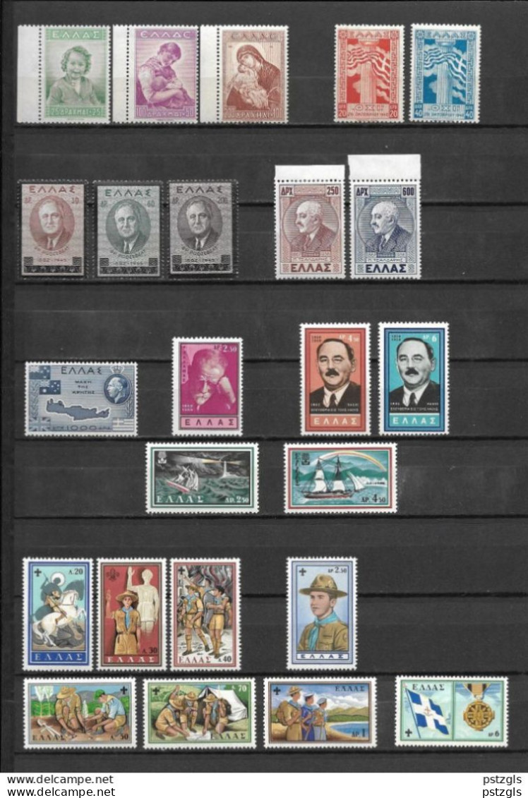 Greece Lot 1943-1960 / MH - Neufs