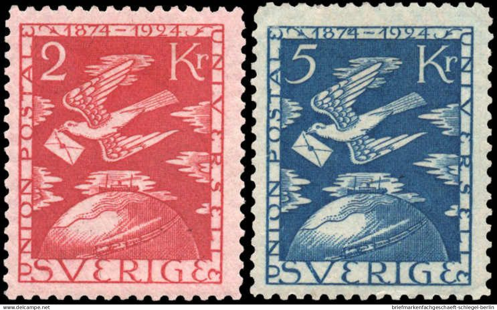 Schweden, 1924, 166-73, Ungebraucht - Altri & Non Classificati