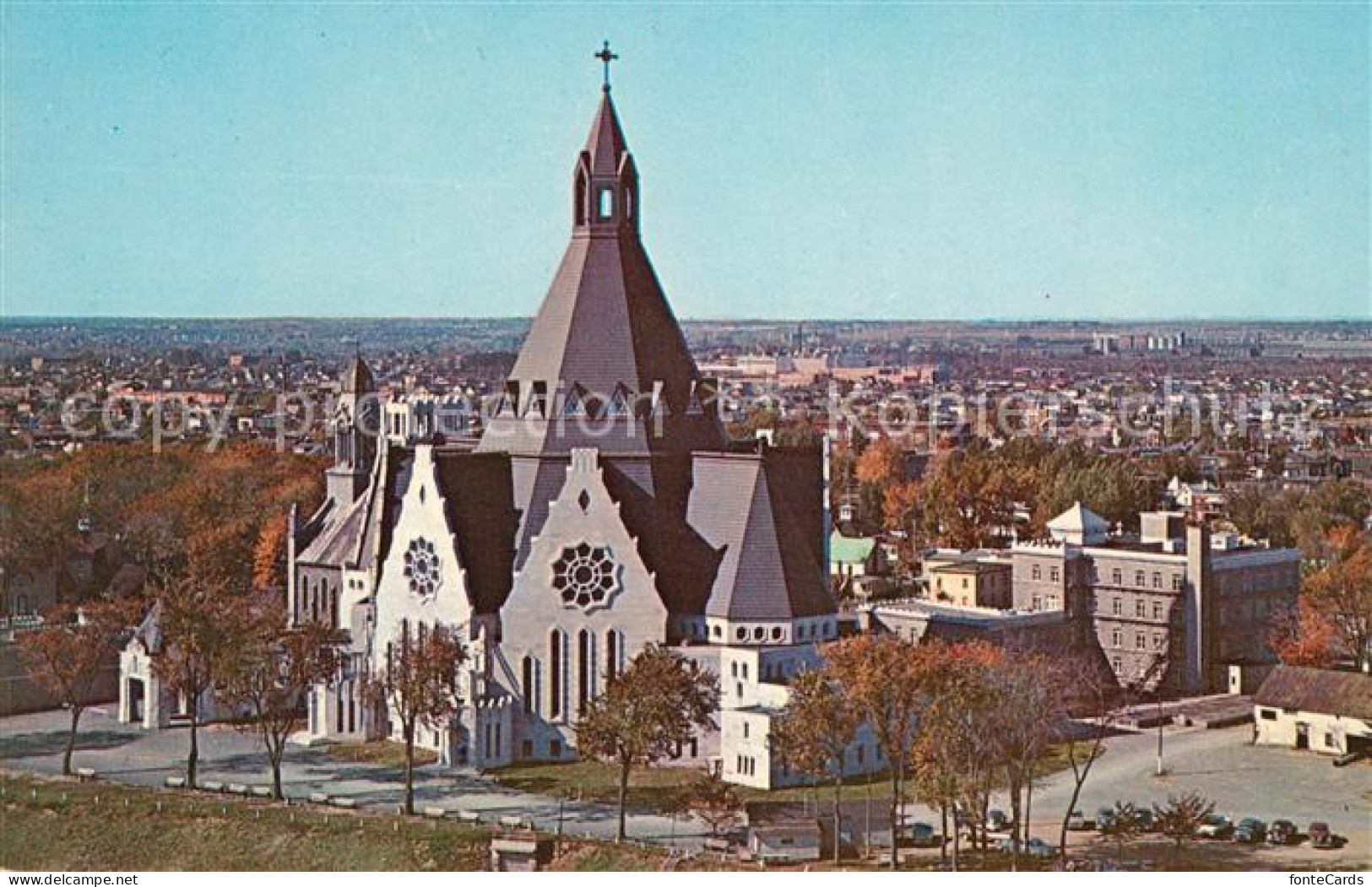 73130726 Quebec Vue Aerienne De La Nouvelle Basilique Sanctuaire National De Not - Non Classés