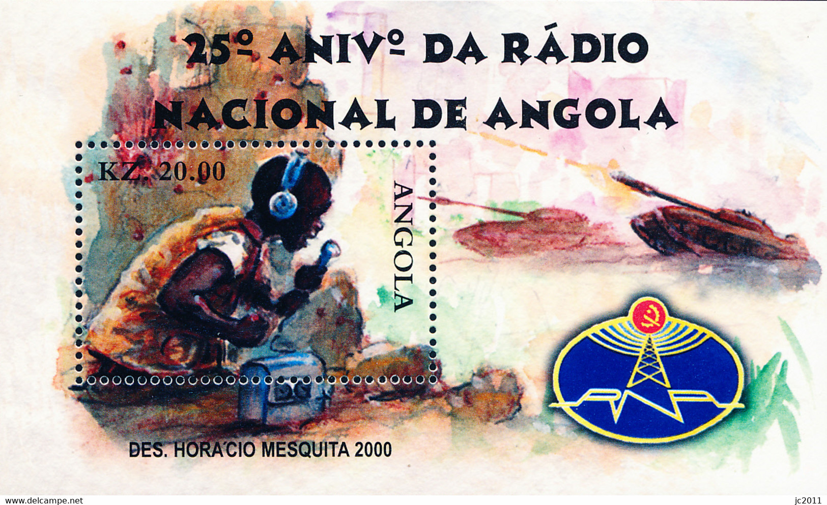 Angola - 2001 - National Radio / 25th Anniversary II - MNH - Angola