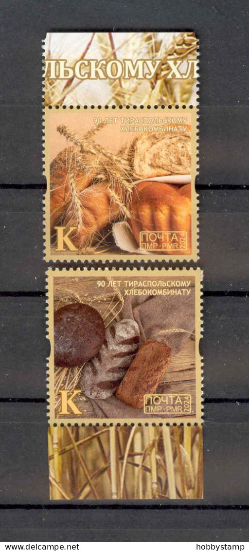 Label Transnistria 2024 90th Anniversary Of The Tiraspol Bakery 2v**MNH - Vignettes De Fantaisie