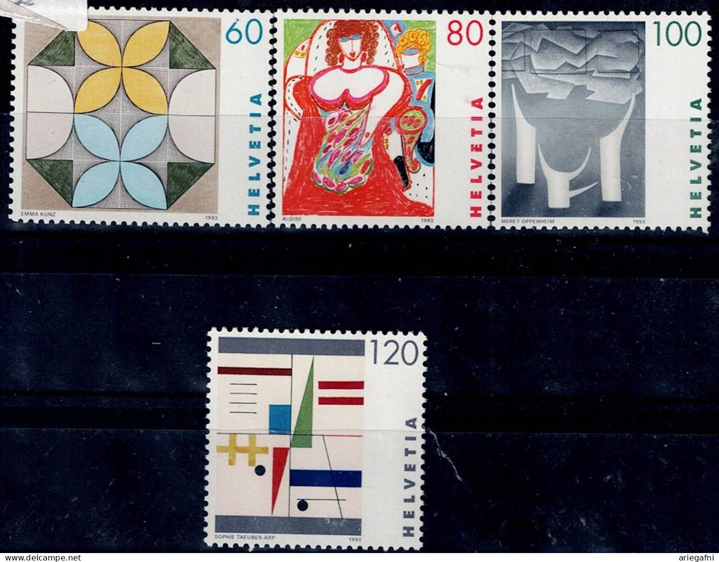 SWITZERLAND 1993 ARTWORK BY SWISS WOMEN MI No 1506-9 MNH VF!! - Nuevos