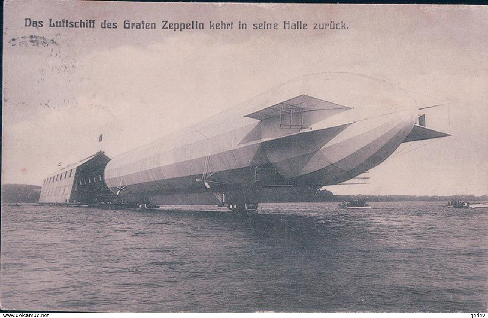 Aviation, Das Luftschiff Des Grafen Zeppelin Kehrt In Seine Halle Zurück (281) - Luchtschepen