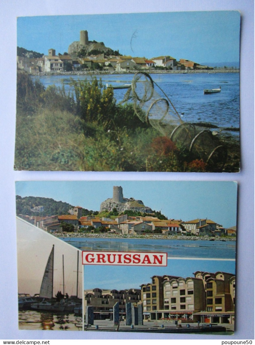 CP 11 Aude  GRUISSAN - Lot De 2 Cartes Postales - Sonstige & Ohne Zuordnung