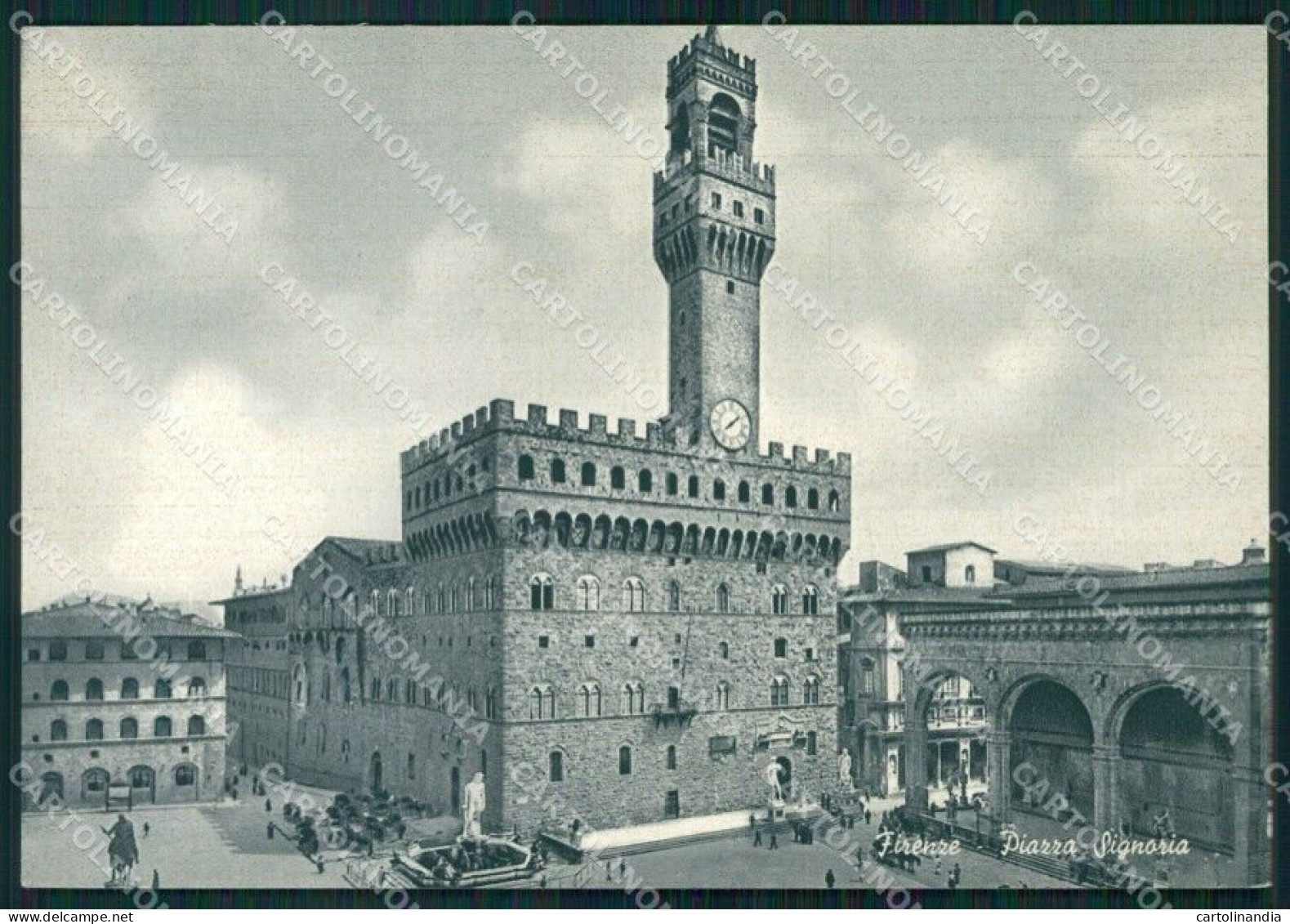 Firenze Città Piazza Della Signoria FG Cartolina HB4774 - Firenze (Florence)