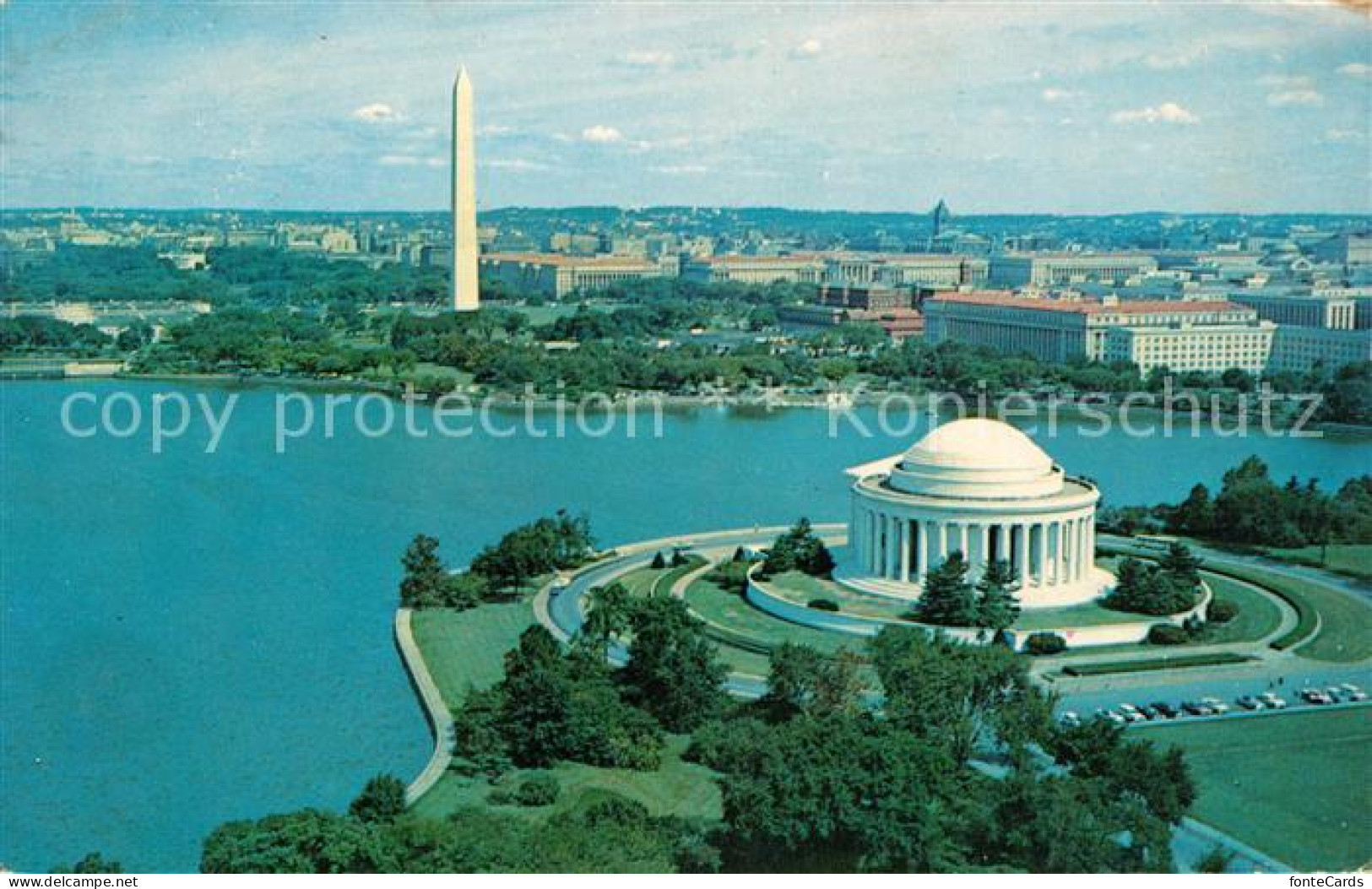 73130566 Washington DC Thomas Jefferson Memorial Washington Monument  - Washington DC