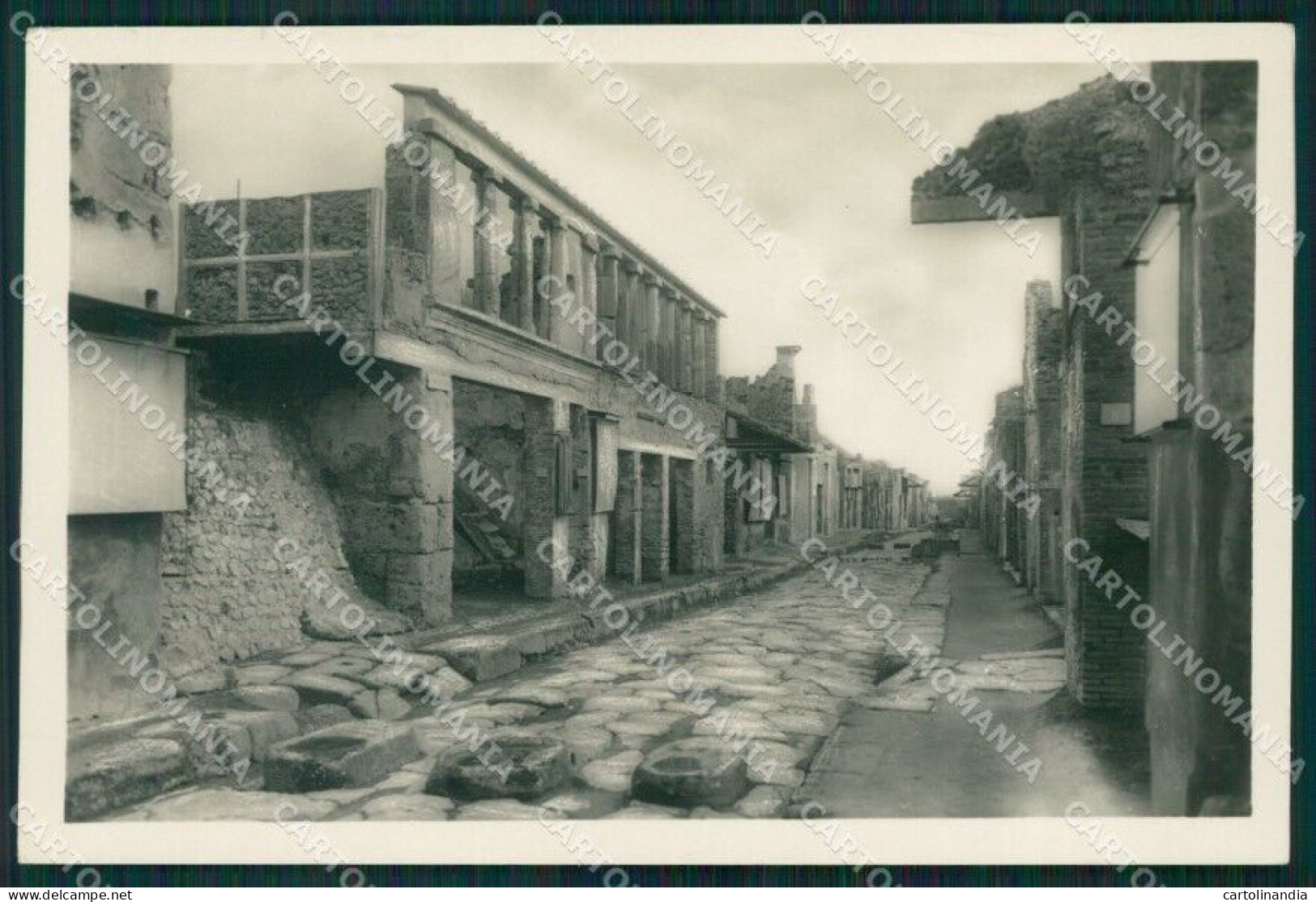 Napoli Pompei Scavi Foto Cartolina HB4797 - Napoli