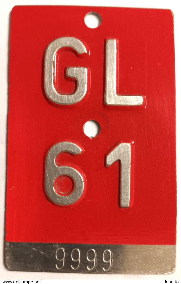 Velonummer Glarus GL 61 - Plaques D'immatriculation