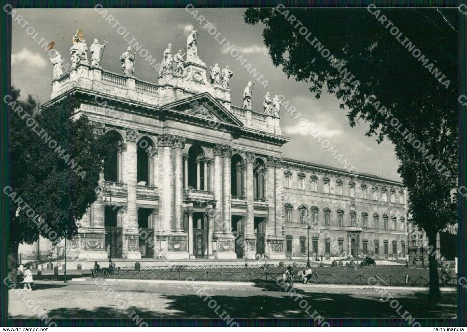 Roma Città Basilica San Giovanni In Laterano PIEGHINA FG Foto Cartolina HB4870 - Altri & Non Classificati