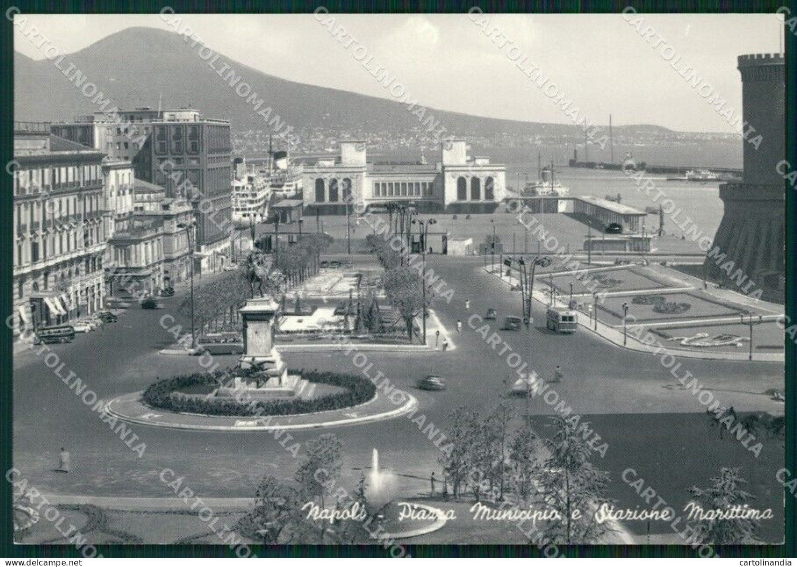 Napoli Città Municipio Stazione Marittima FG Foto Cartolina HB4919 - Napoli (Napels)