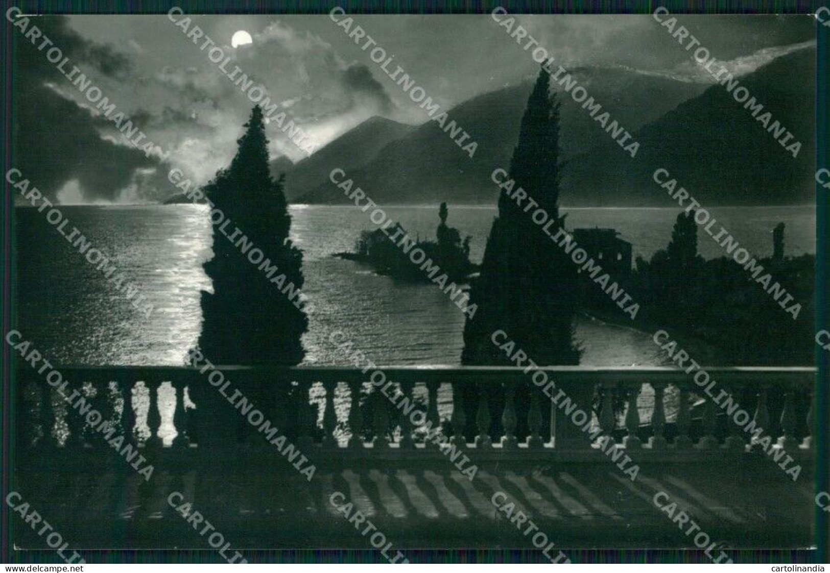 Verona Malcesine Lago Di Garda Chiaro Di Luna FG Foto Cartolina HB4921 - Verona