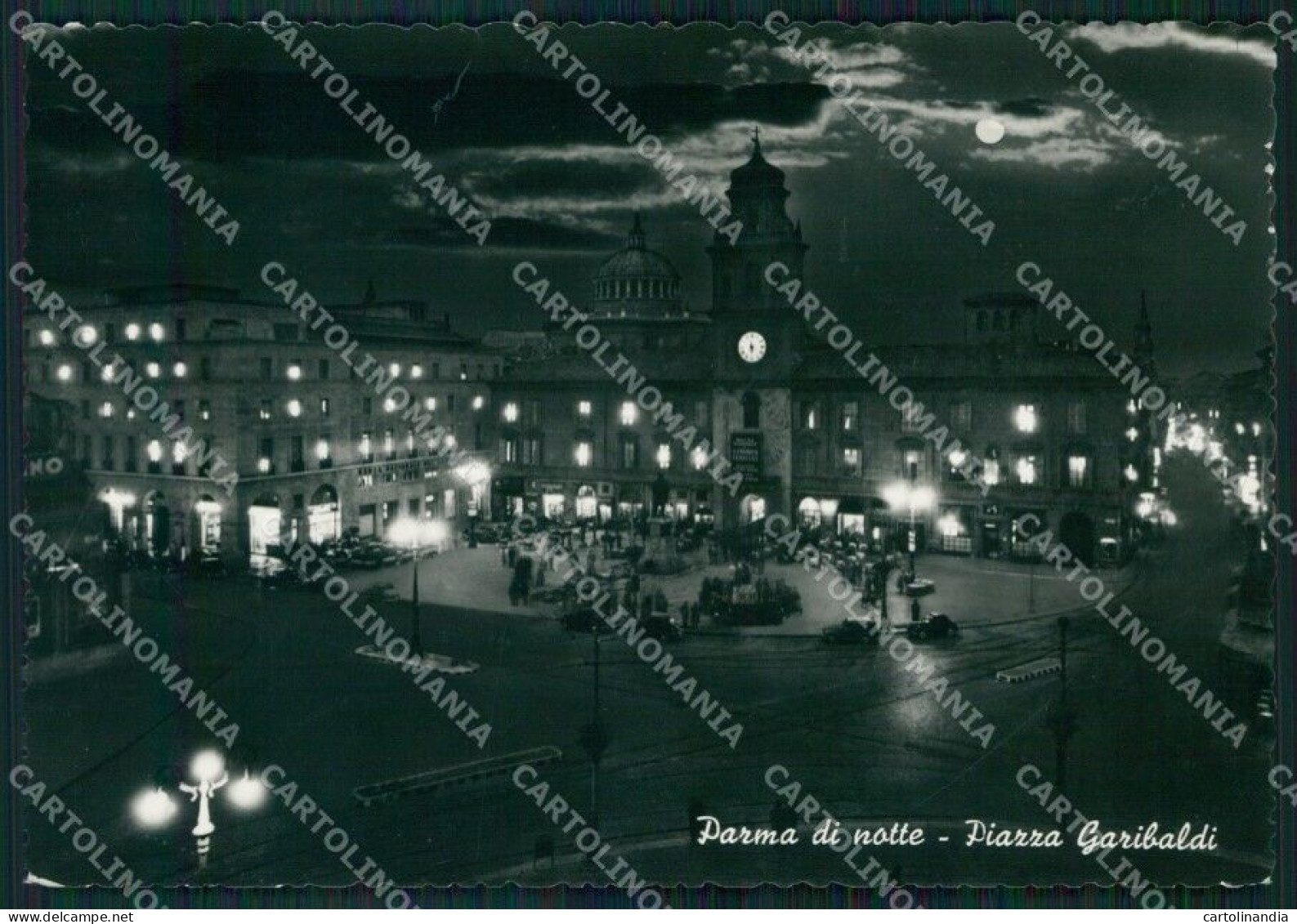 Parma Città Chiaro Di Luna FG Foto Cartolina HB4878 - Parma