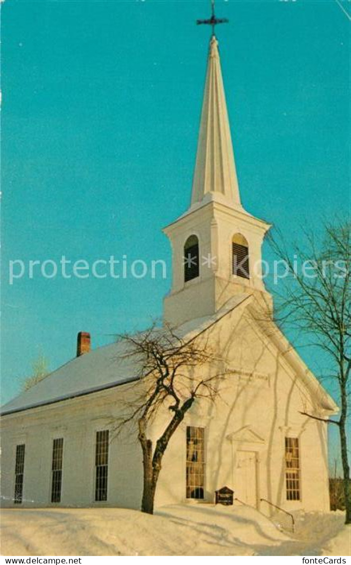 73130486 Rumford_Maine Kirche Winterlandschaft - Sonstige & Ohne Zuordnung