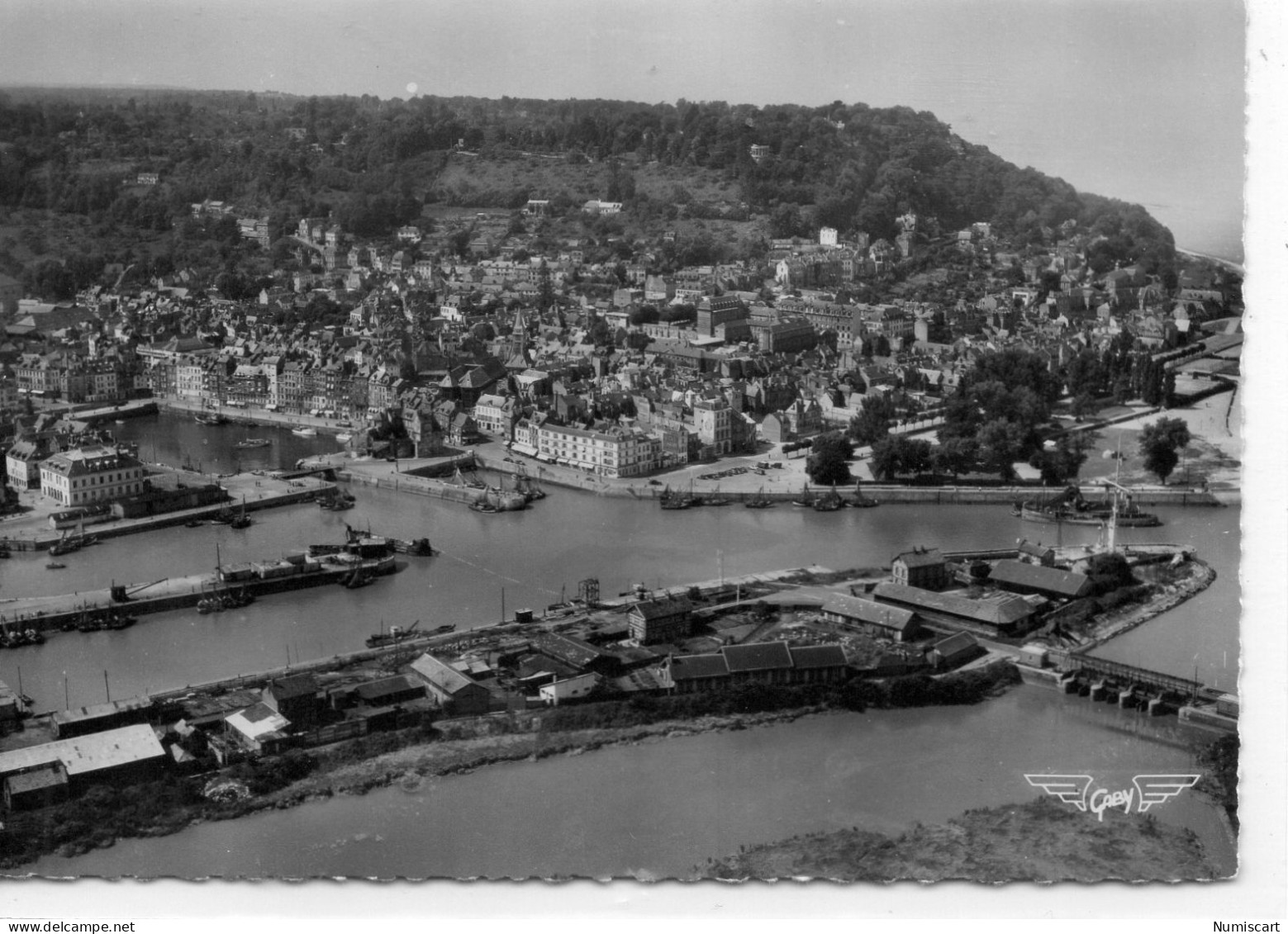 Honfleur Vue Aérienne De La Ville - Honfleur